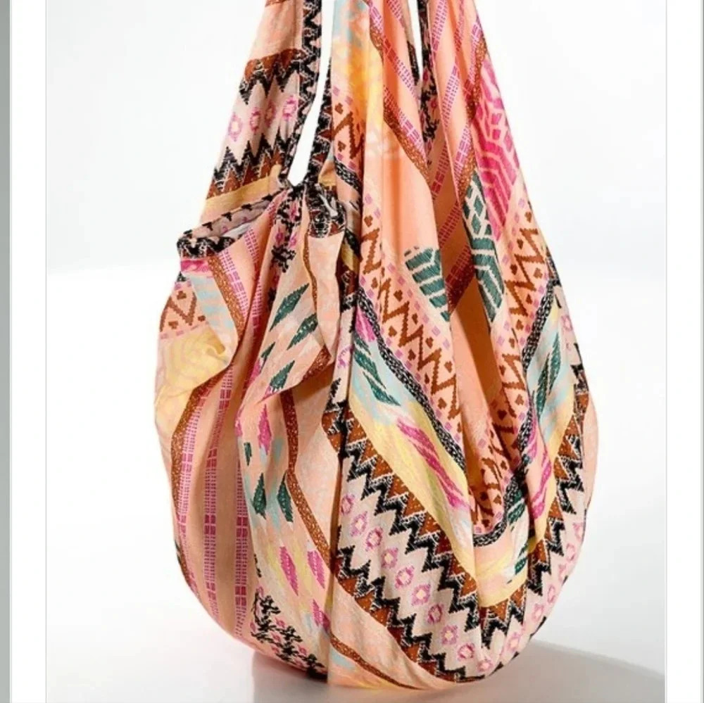 New! Boho Handblock Print Bohemian Sling Shoulder… - image 3